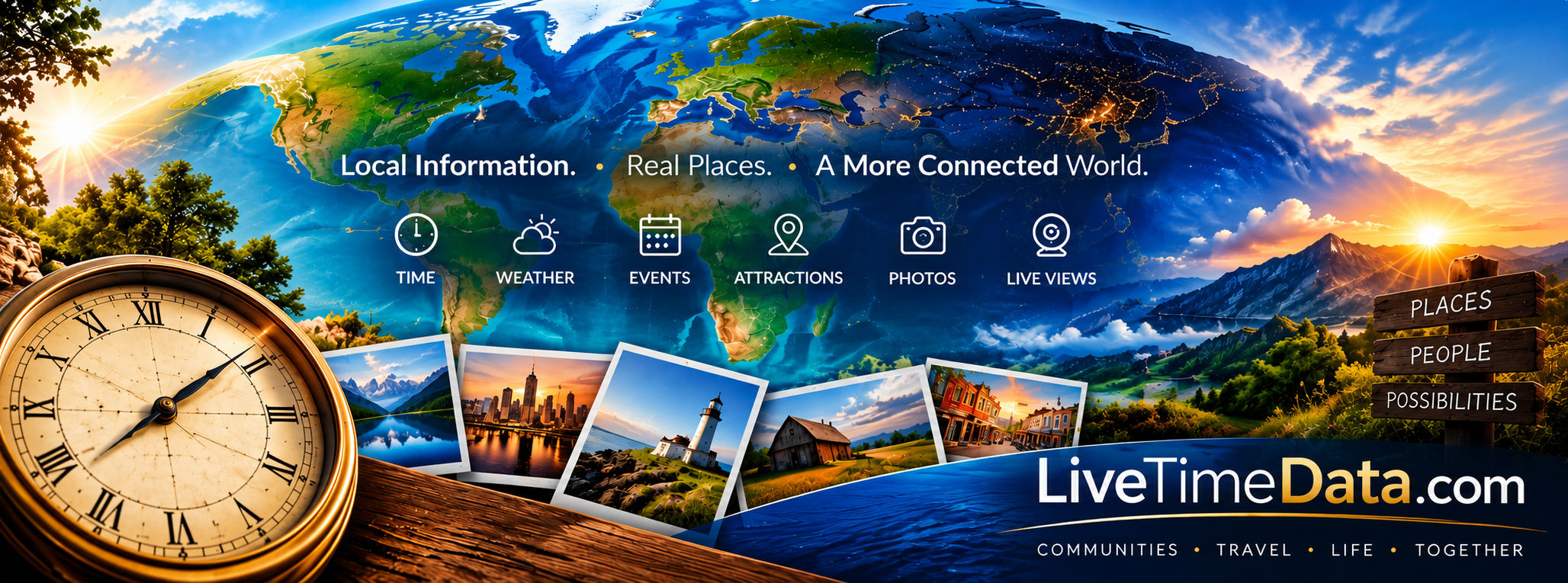 LiveTimeData - Local Information. Real Places. A More Connected World.